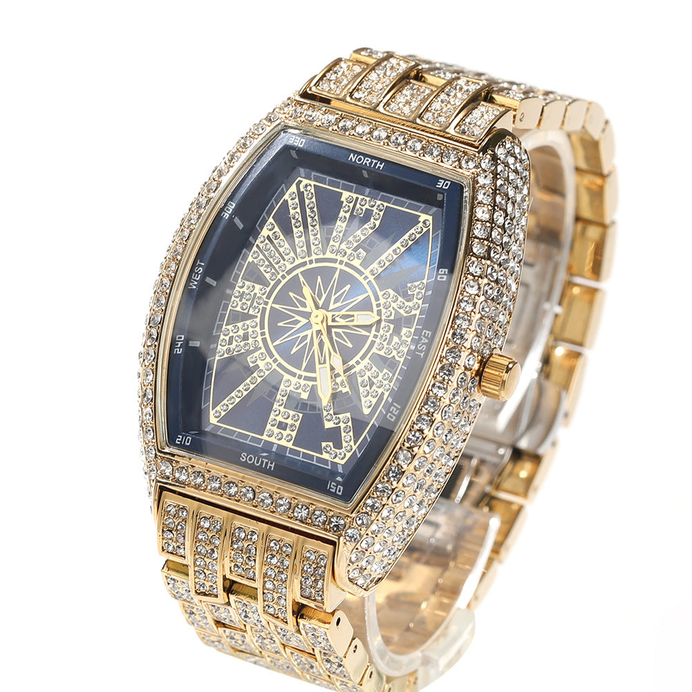 Diamond-Encrusted Gypsophila Fashion Ice Watch