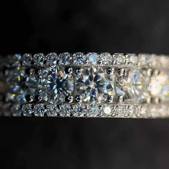 S925 4MM VVS Moissanite  Ring