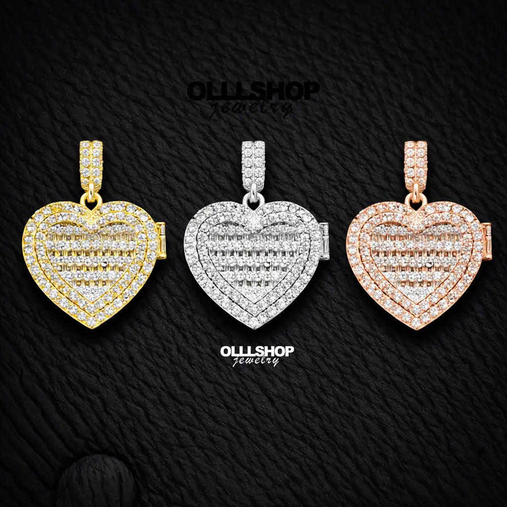 Personalized Heart Photo Pendant with Hinged Design