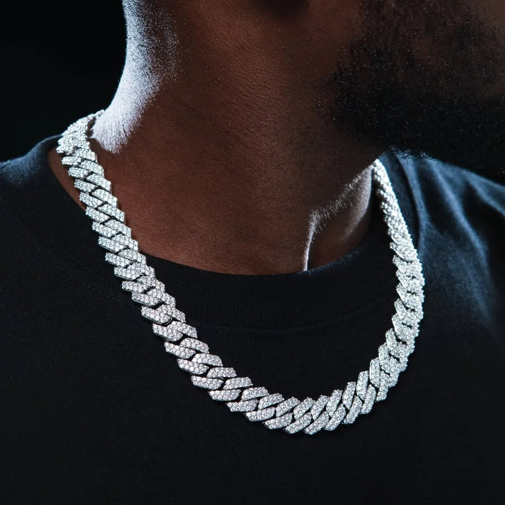 Iced Prong Cuban Chain - 14mm