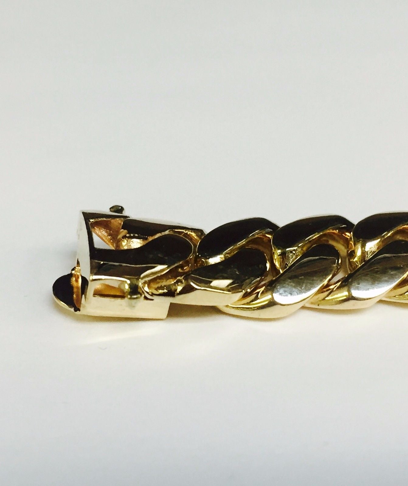 8/10/12/14mm Miami Cuban Chain Tap Clasp Necklace Bracelet
