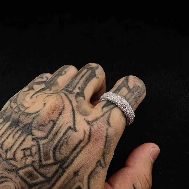 Anillo de ocho filas de aliento de bebé S925