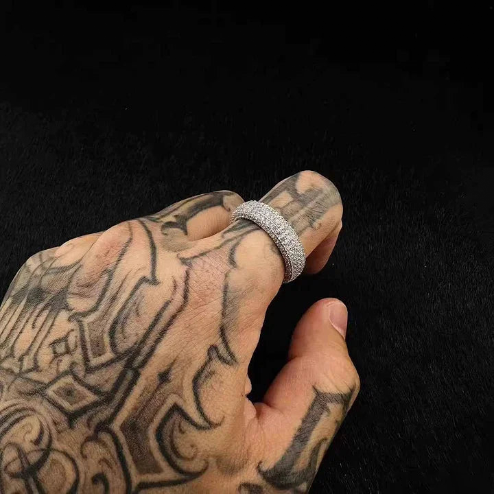 Anillo de ocho filas de aliento de bebé S925