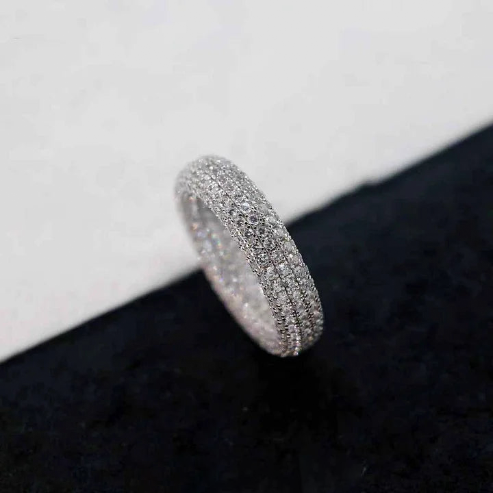 S925 8 Rows Of Baby's Breath Ring