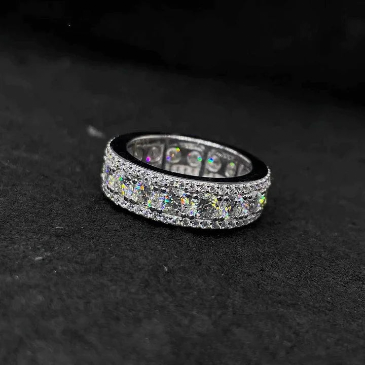 S925 4MM VVS Moissanite  Ring