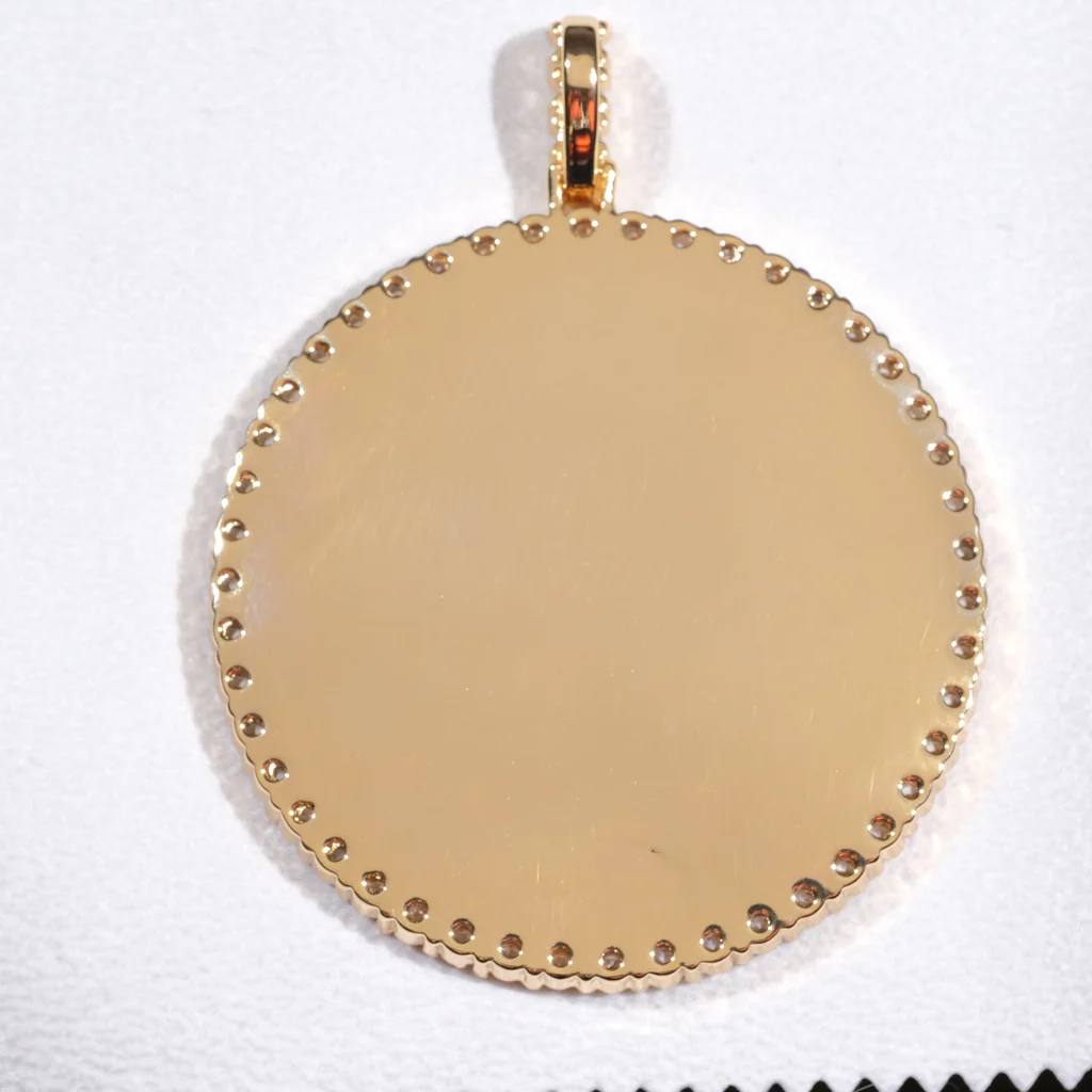 3D CIRCLE CUSTOM PICTURE PENDANT