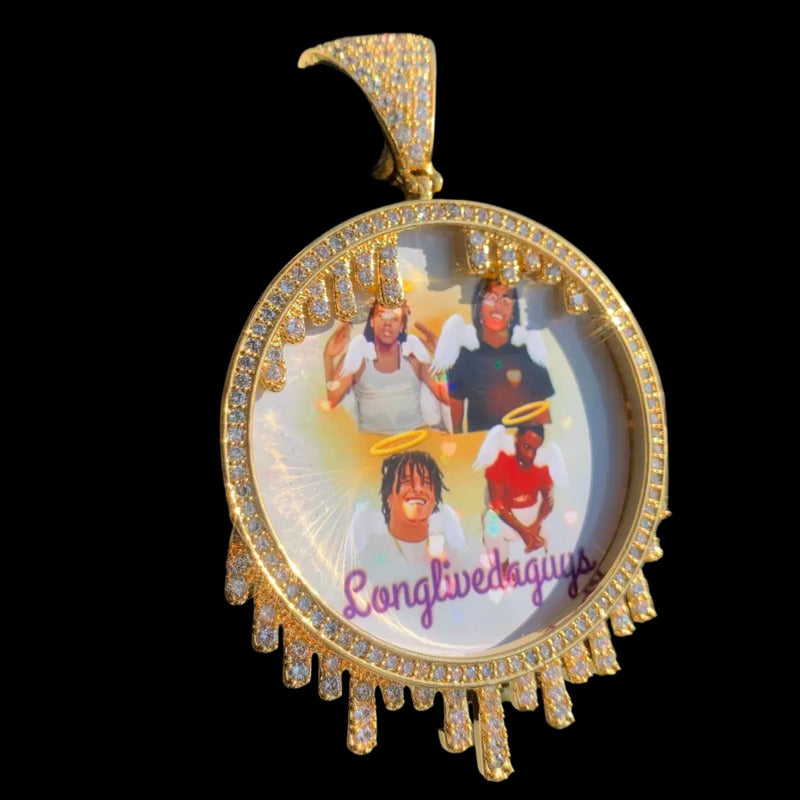 Unique custom keepsake necklace featuring picture of loved one
