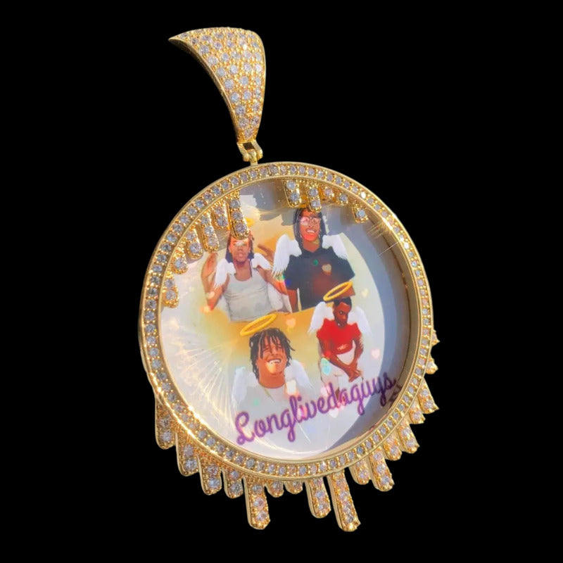 Custom photo remembrance jewelry gift for men and women