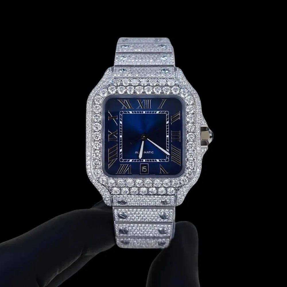 40MM Iced Blue Square Watch Era®316
