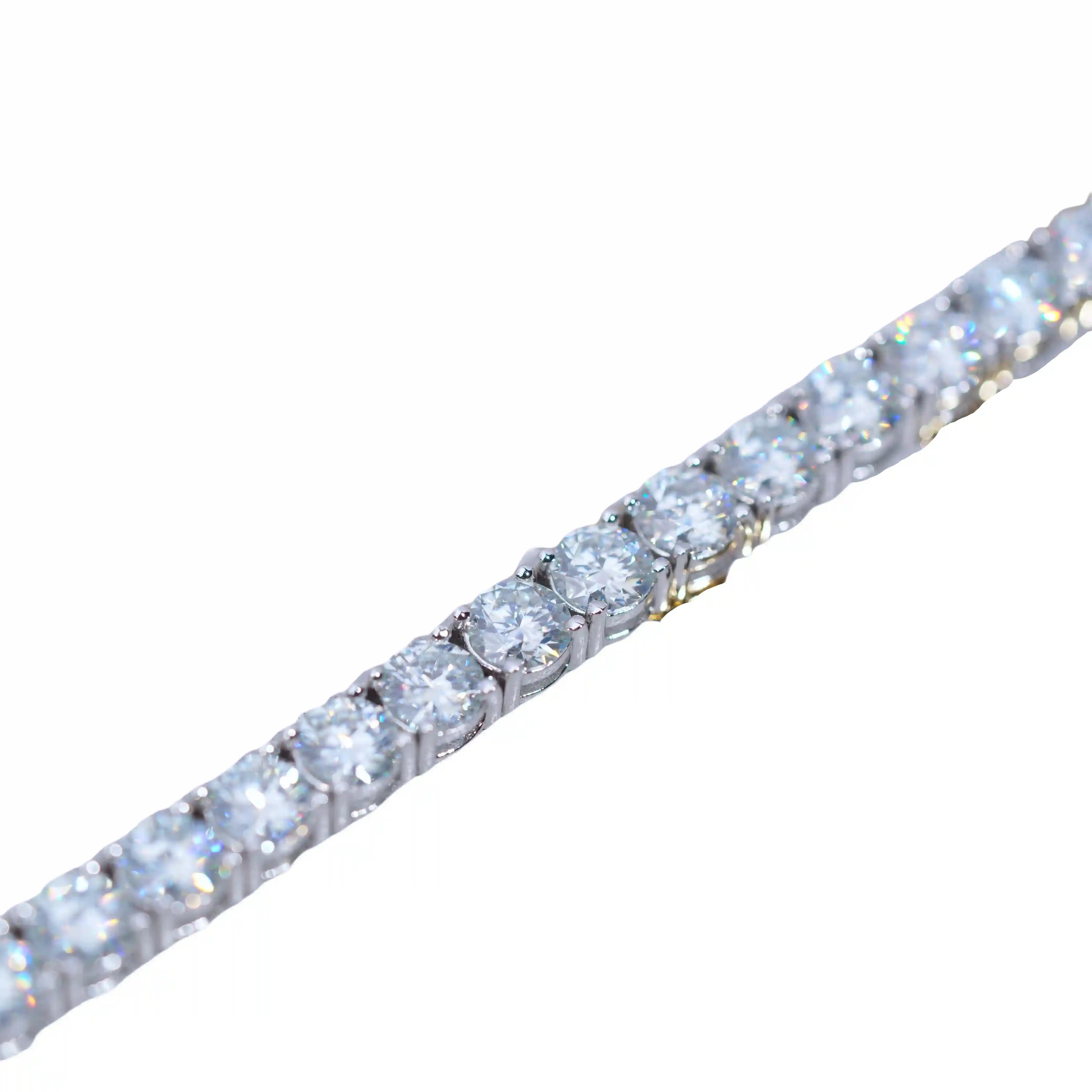 5MM 925S & VVS Moissanite Tennis Bracelet White Gold