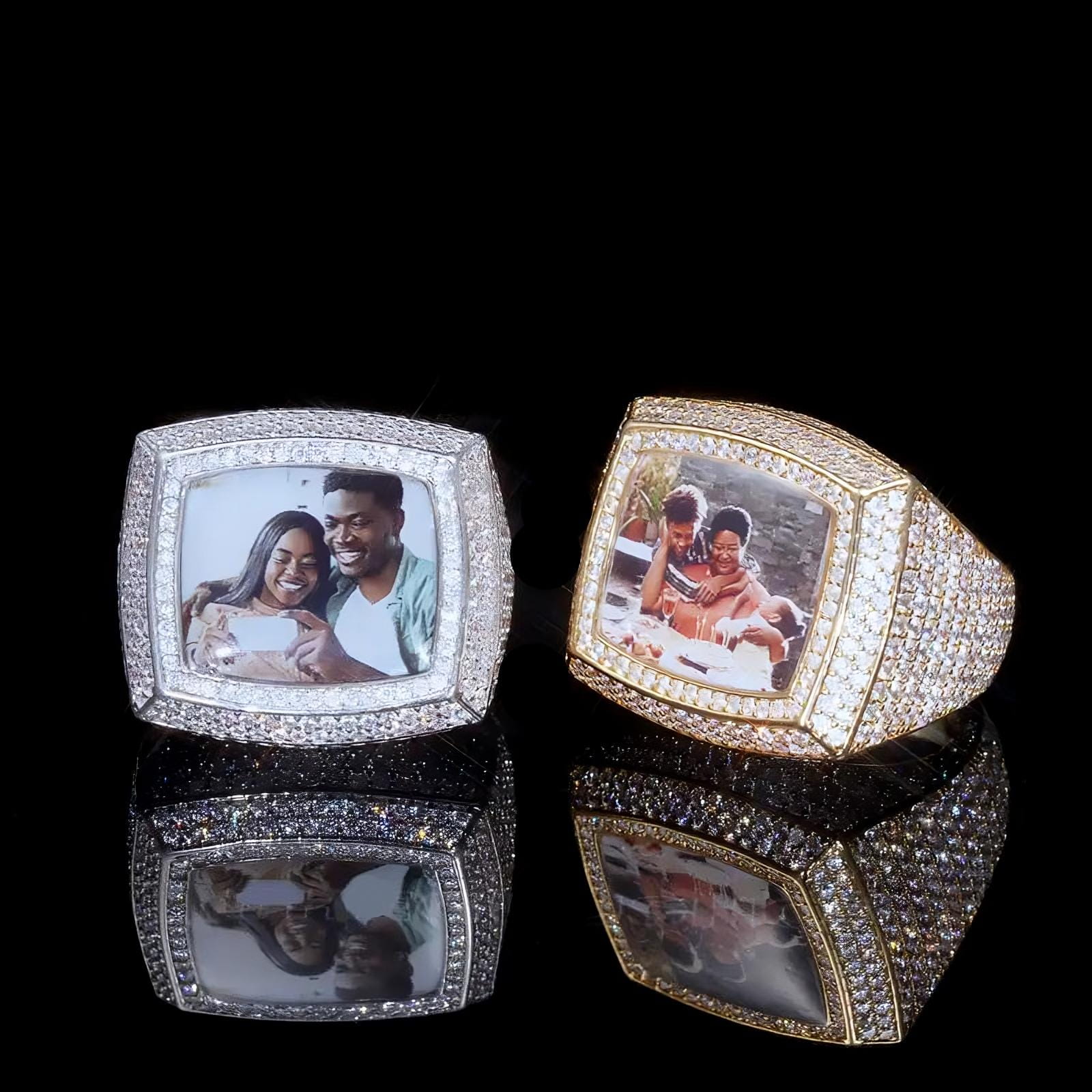 Custon 3D Picture Iced Ring