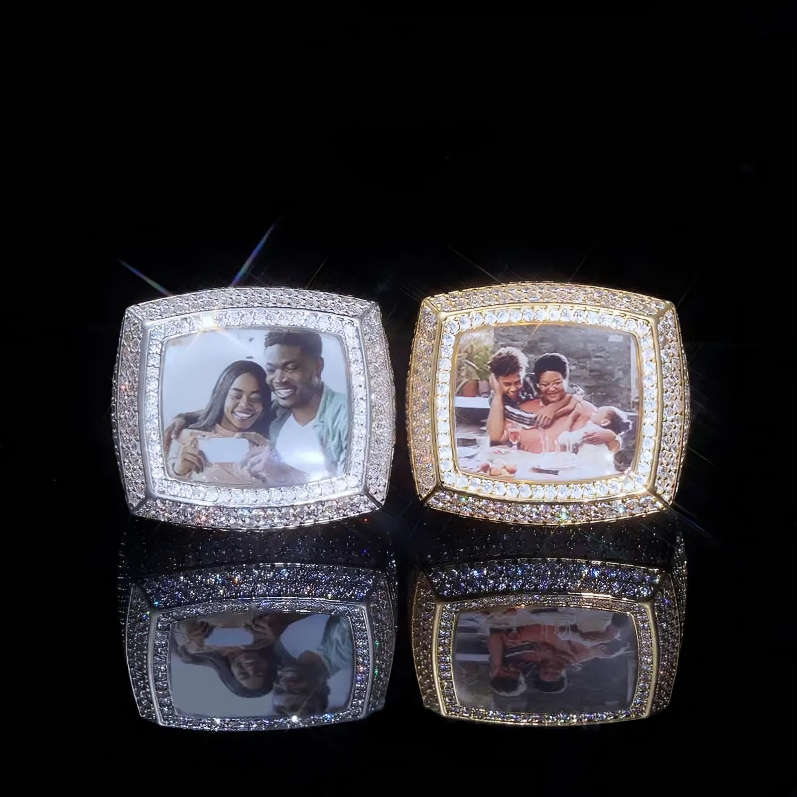 Custon 3D Picture Iced Ring