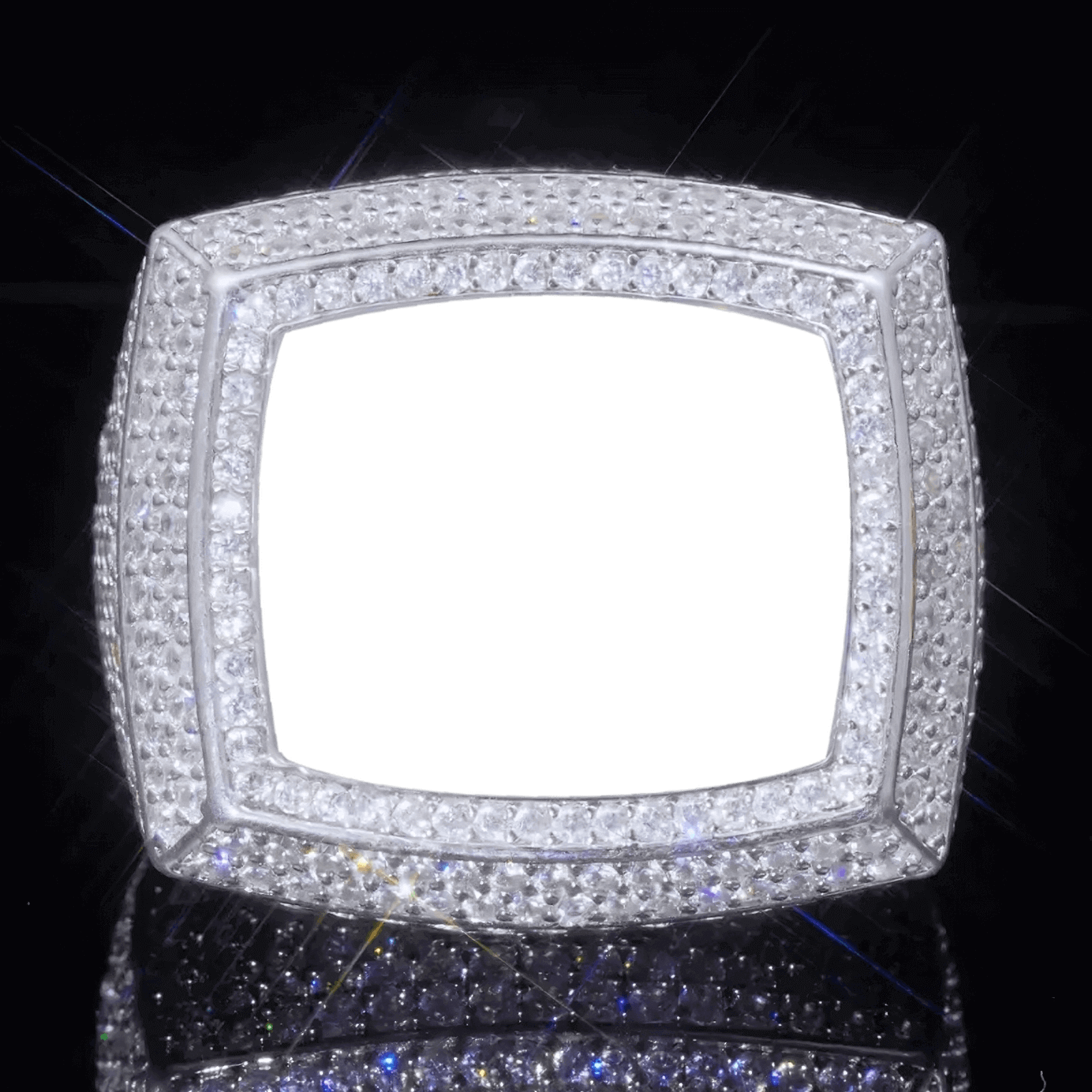 Custon 3D Picture Iced Ring