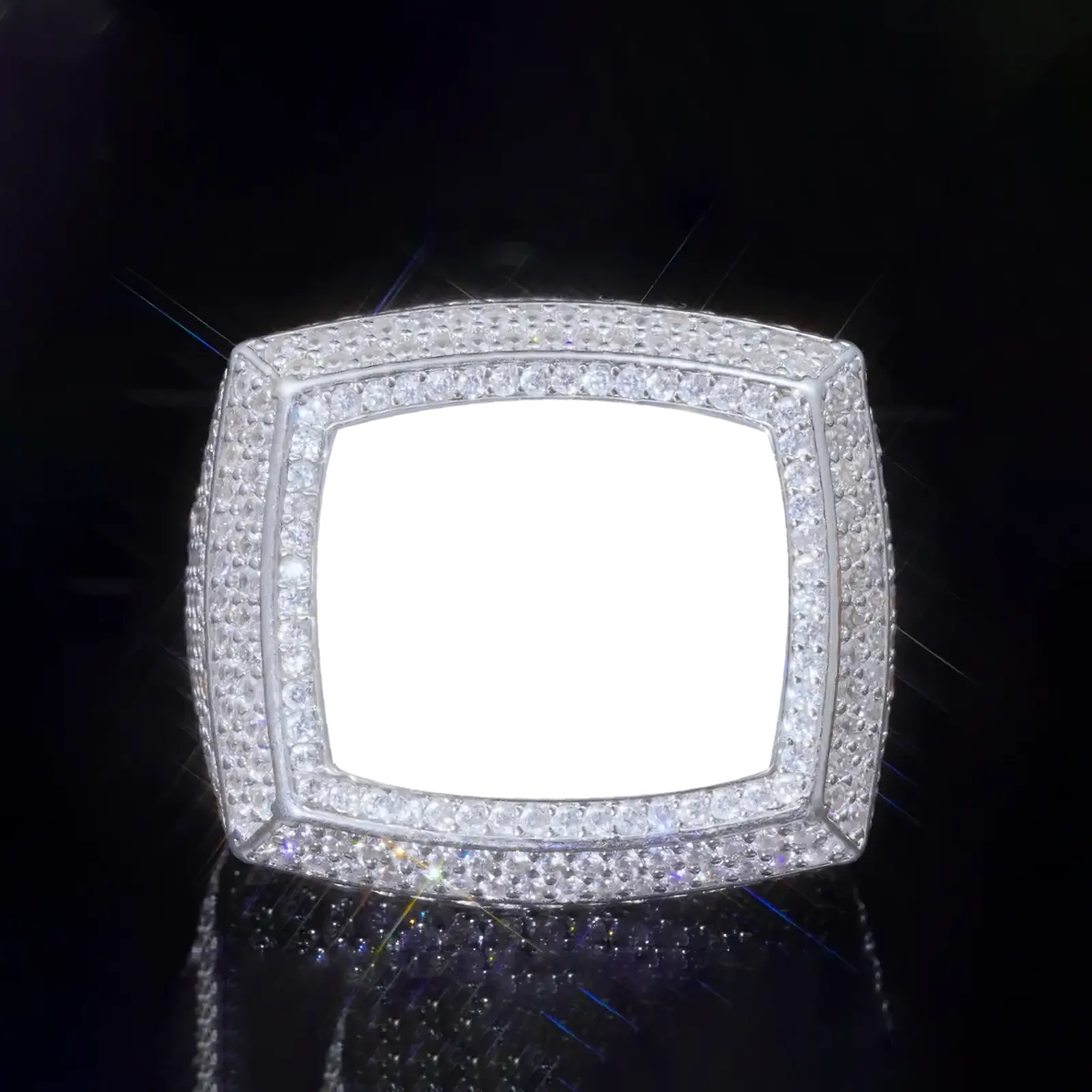 Custon 3D Picture Iced Ring