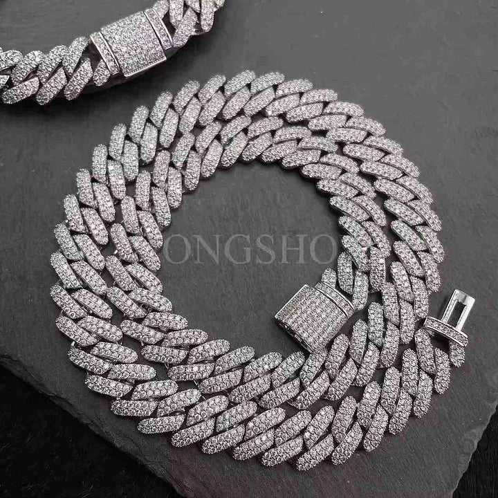Cuban Full Diamond Necklace - 14mm