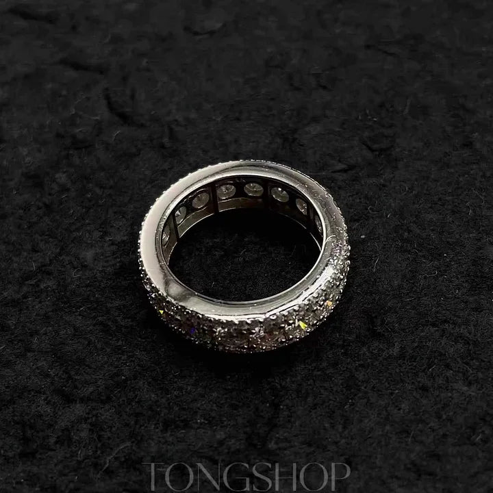 S925 4MM VVS Moissanite Ring