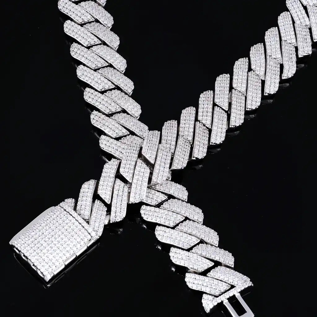 Iced Prong Cuban Chain - 19mm