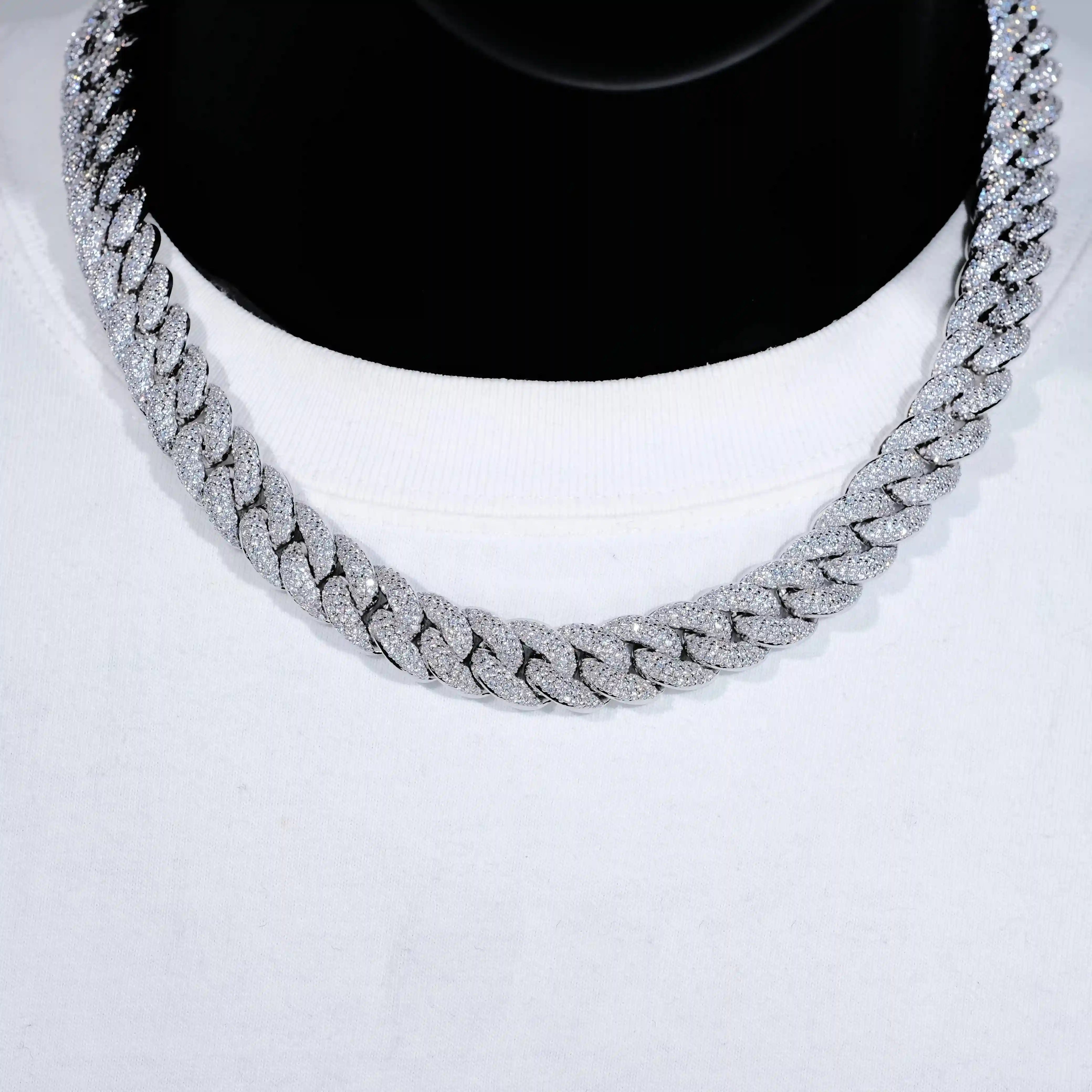 3-Row Bubble Iced Cuban Chain - 14mm