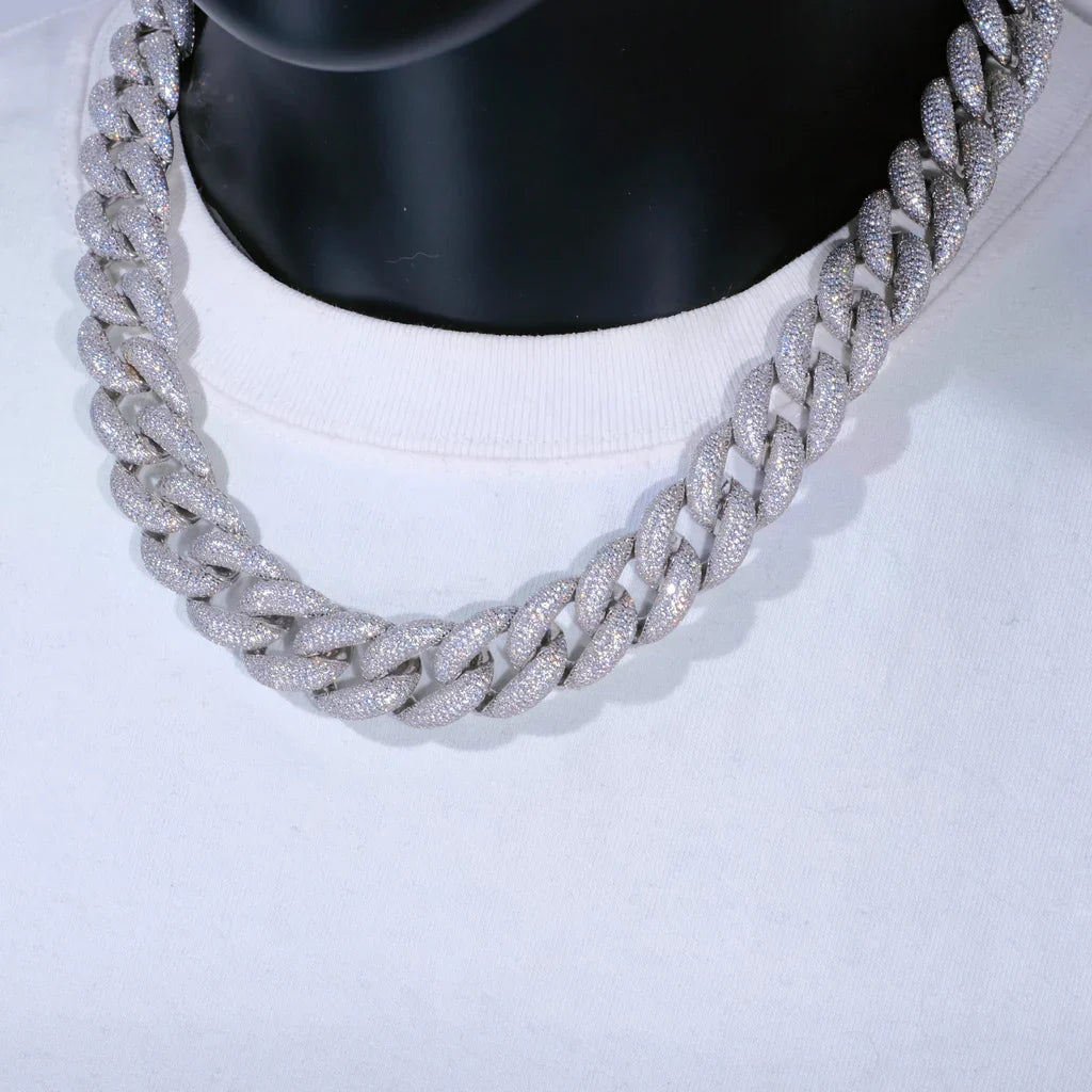 5-Row Iced Cuban Chain - 18mm