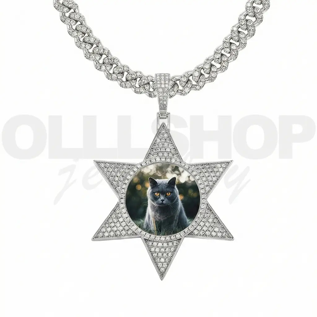 Eternal Star Custom Photo Pendant