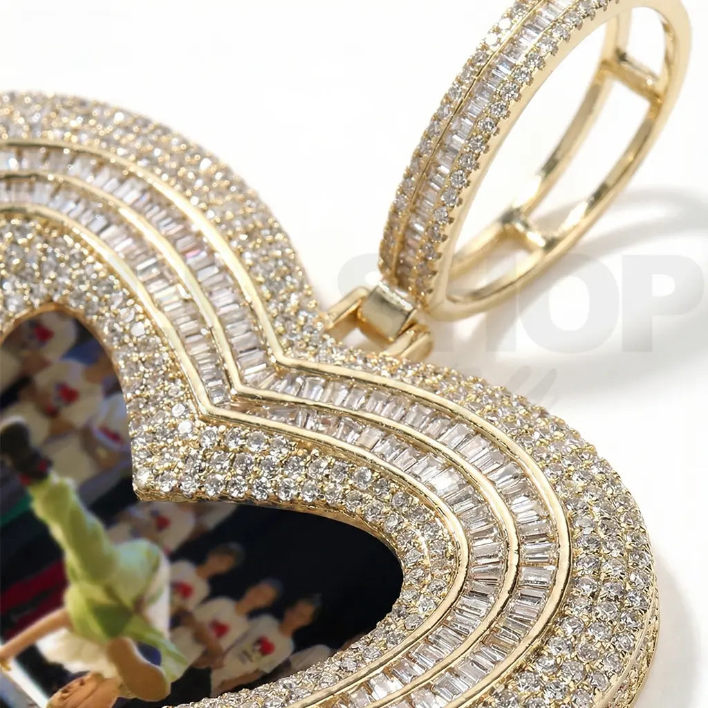 Heart Halo Custom Photo Necklace