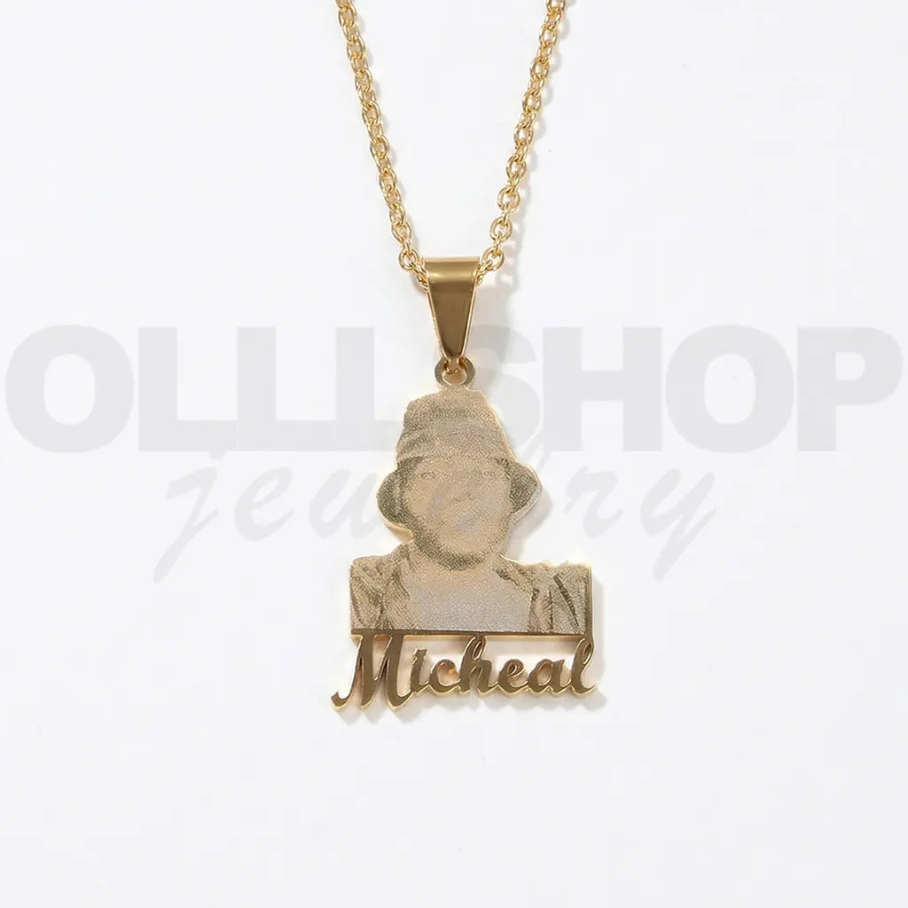 Memory Portrait Necklace Photo necklace