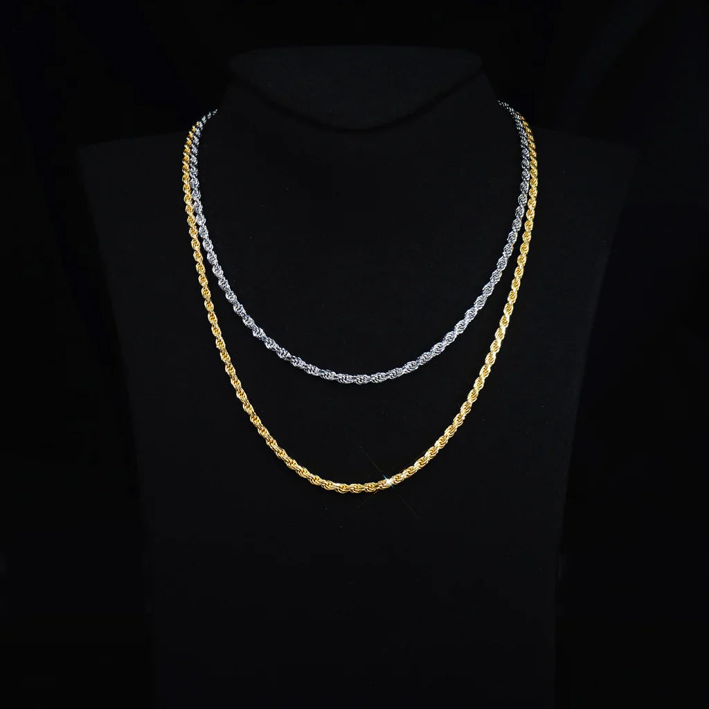 S925 Rope Twist Chain - 3mm