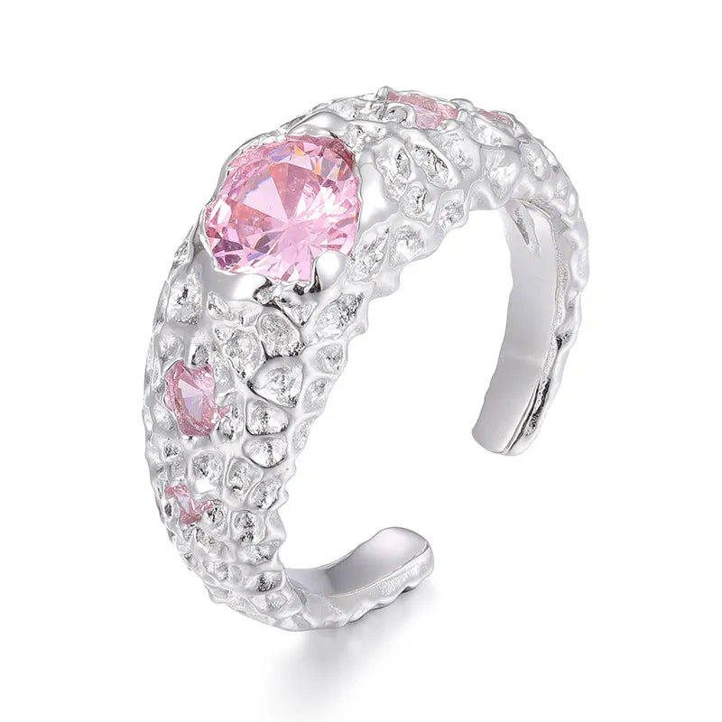 925 VVS Moissanite Colored Ring