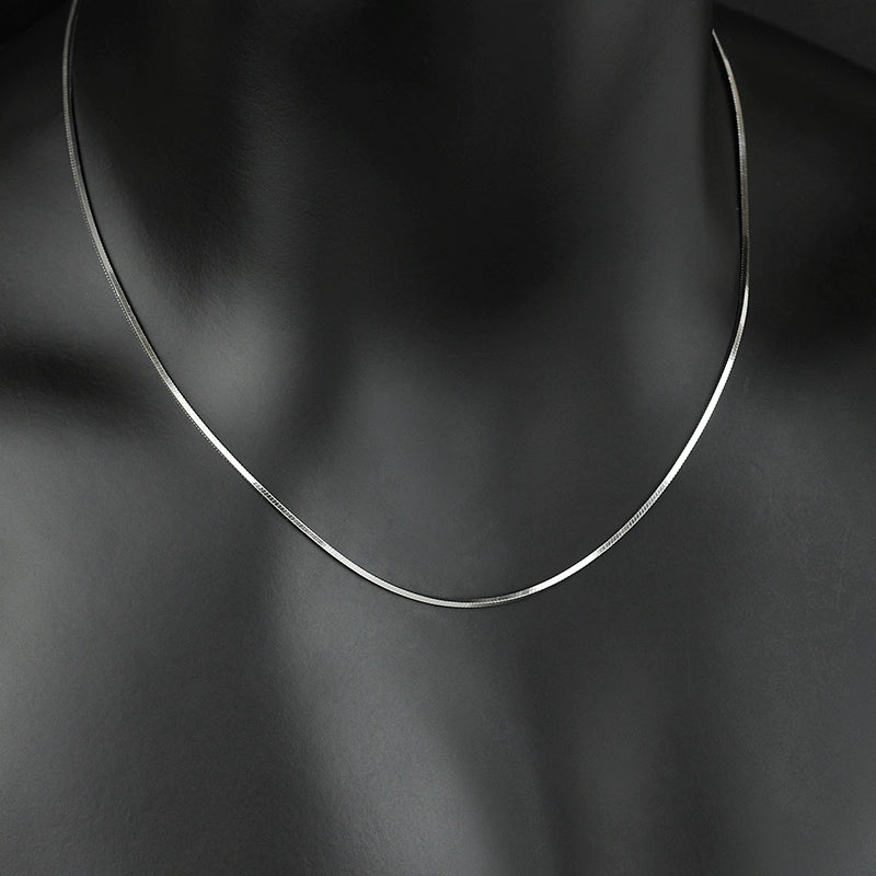 Material 925 silver Finish white gold plated Chain Style snake bone chain Circumference 45cm,50cm,55cm,60cm Pendant weight 7.71g Package Content A Pendant & Tennis Chain ,A Dust bag , A Gift box , A Jewelry cloth and A Warranty card.
