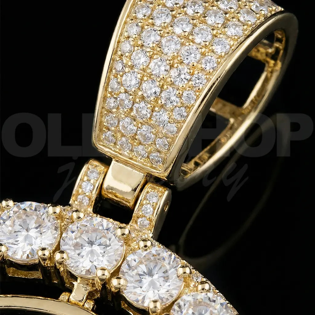 Personalized Dual-Image Rotating Pendant โ 42mm Round Design