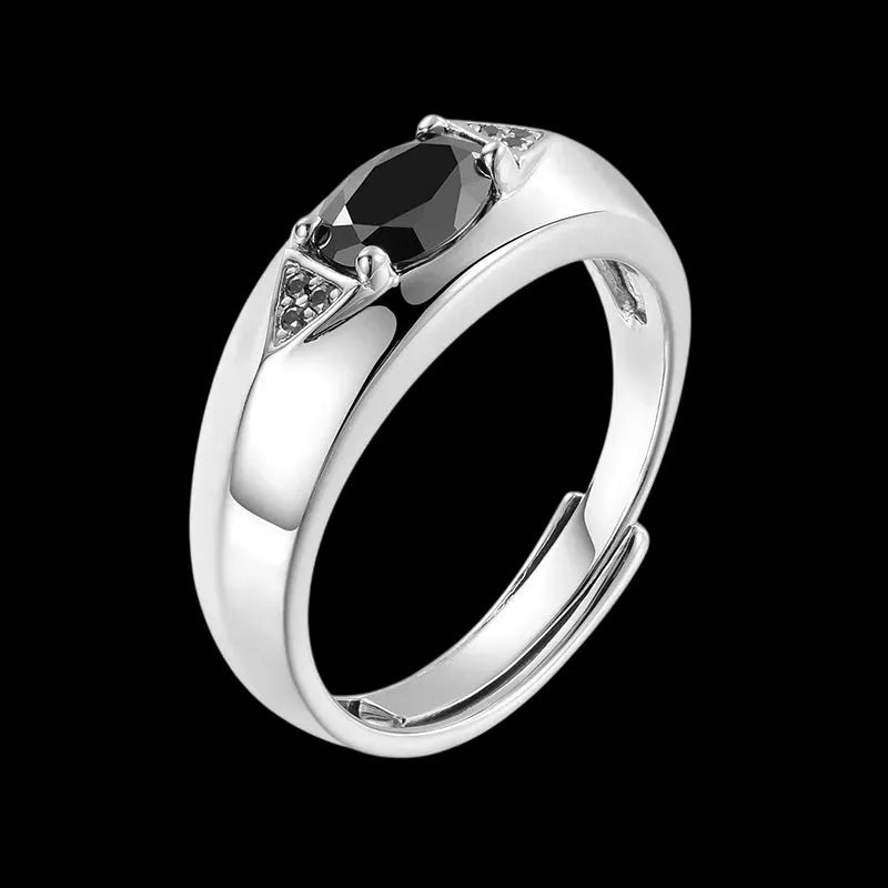 Anillo ajustable Horus de moissanita S925 VVS