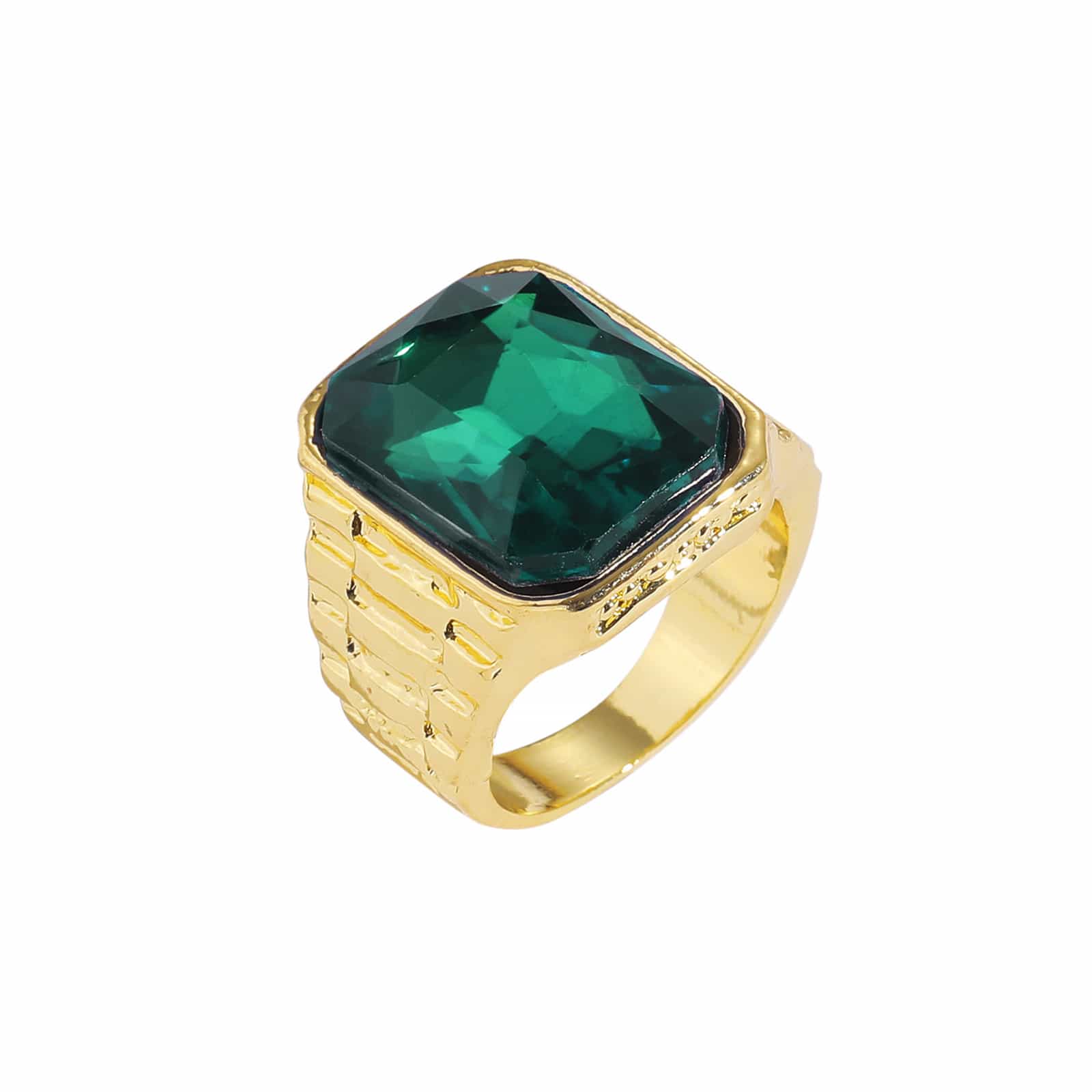 Anillo de rubí multicolor