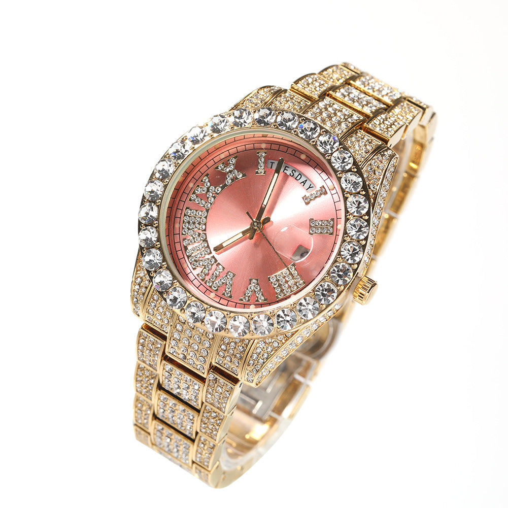 Hip Hop Full Diamond Fashion Quartz Watch