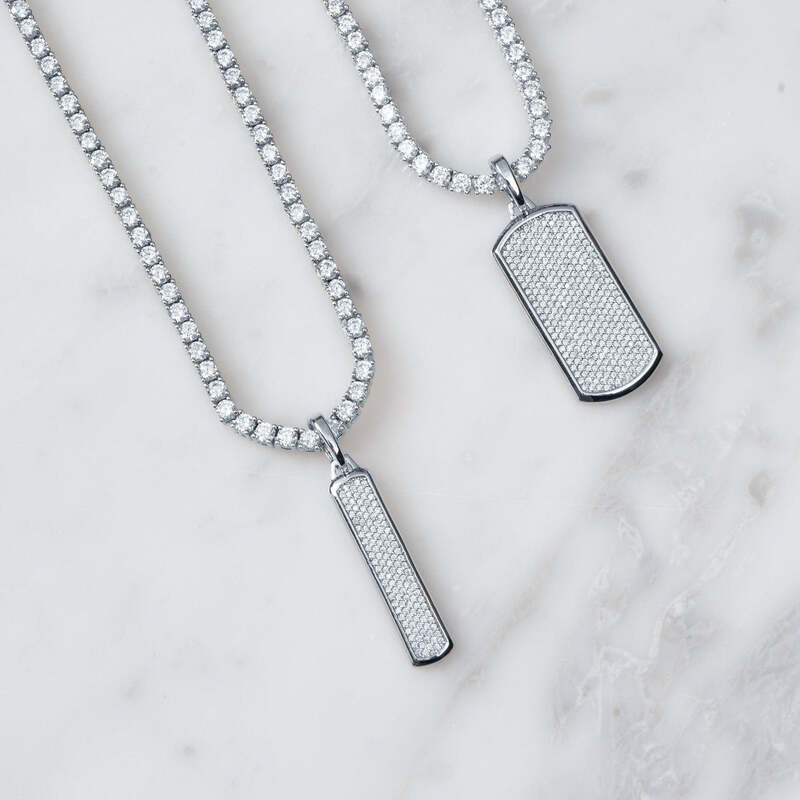 Skyline Pendant In White Gold