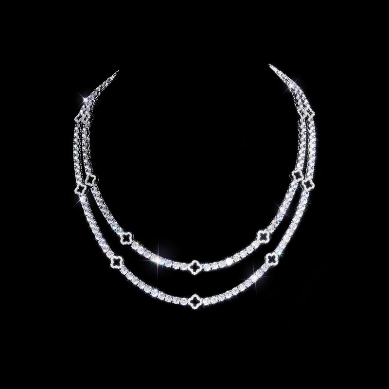 Four Leaf Clover Tennis Chain - 4mm