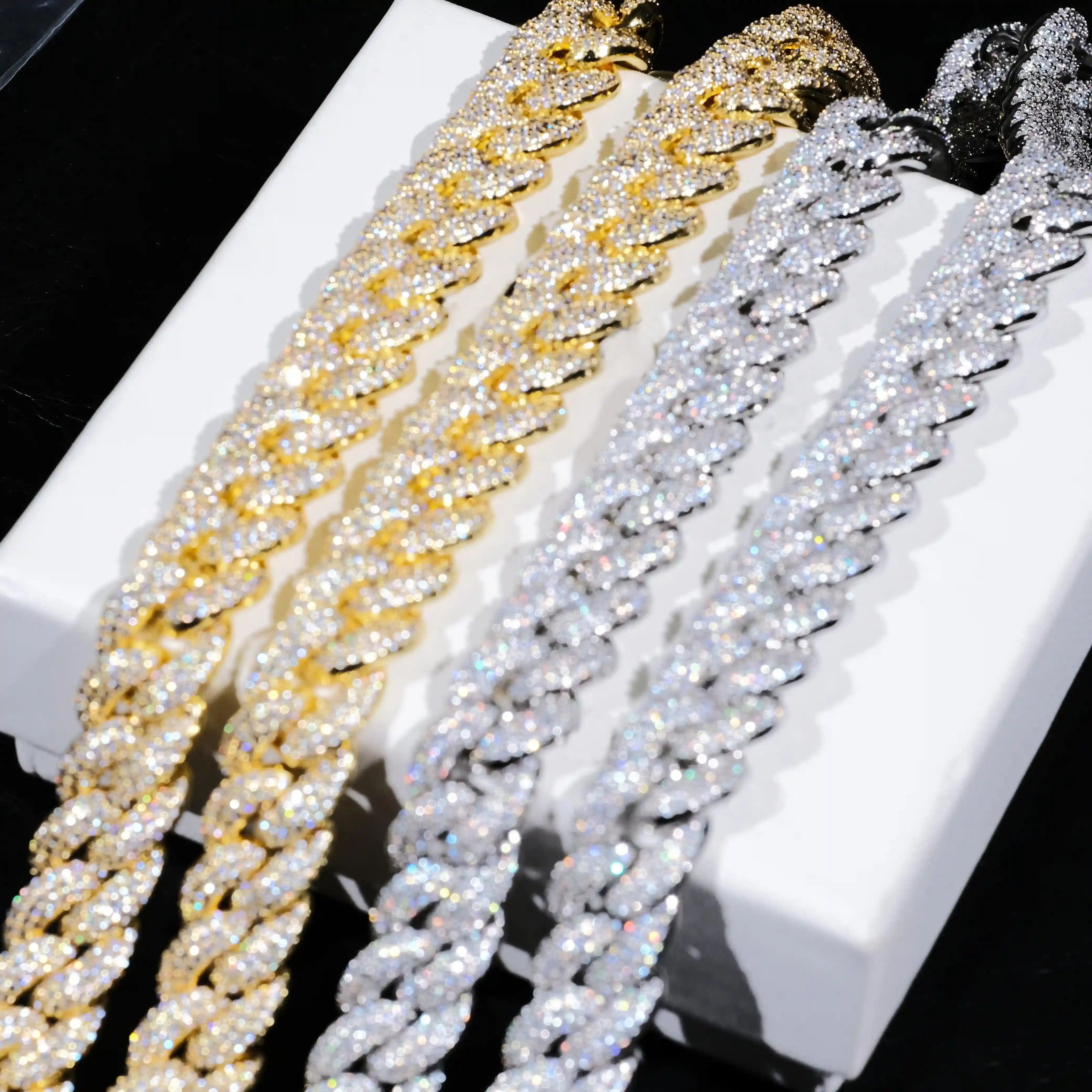3-Row Bubble Iced Cuban Chain - 14mm