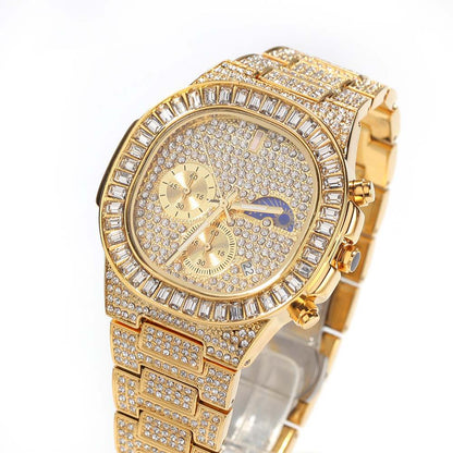 Stylish Retro Diamond Ice Watch