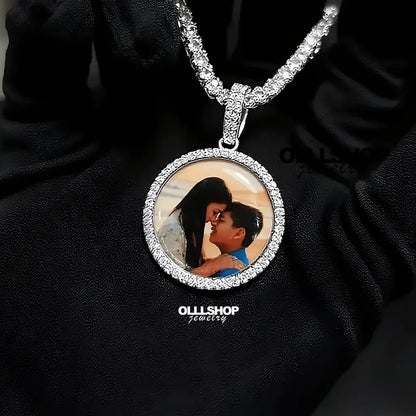 Personalized Round Photo Pendant – Small Size