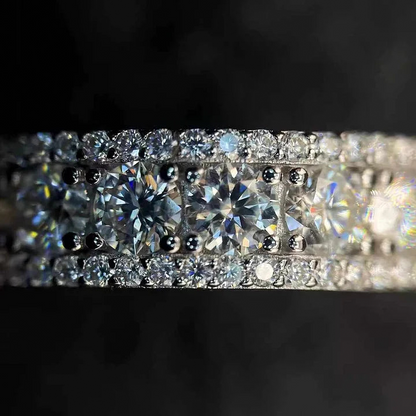 S925 4MM VVS Moissanite  Ring