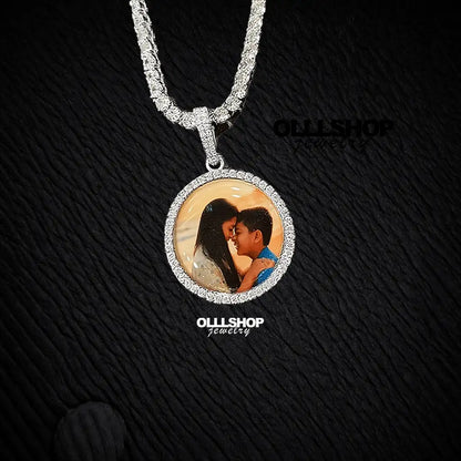 Personalized Round Photo Pendant – Small Size