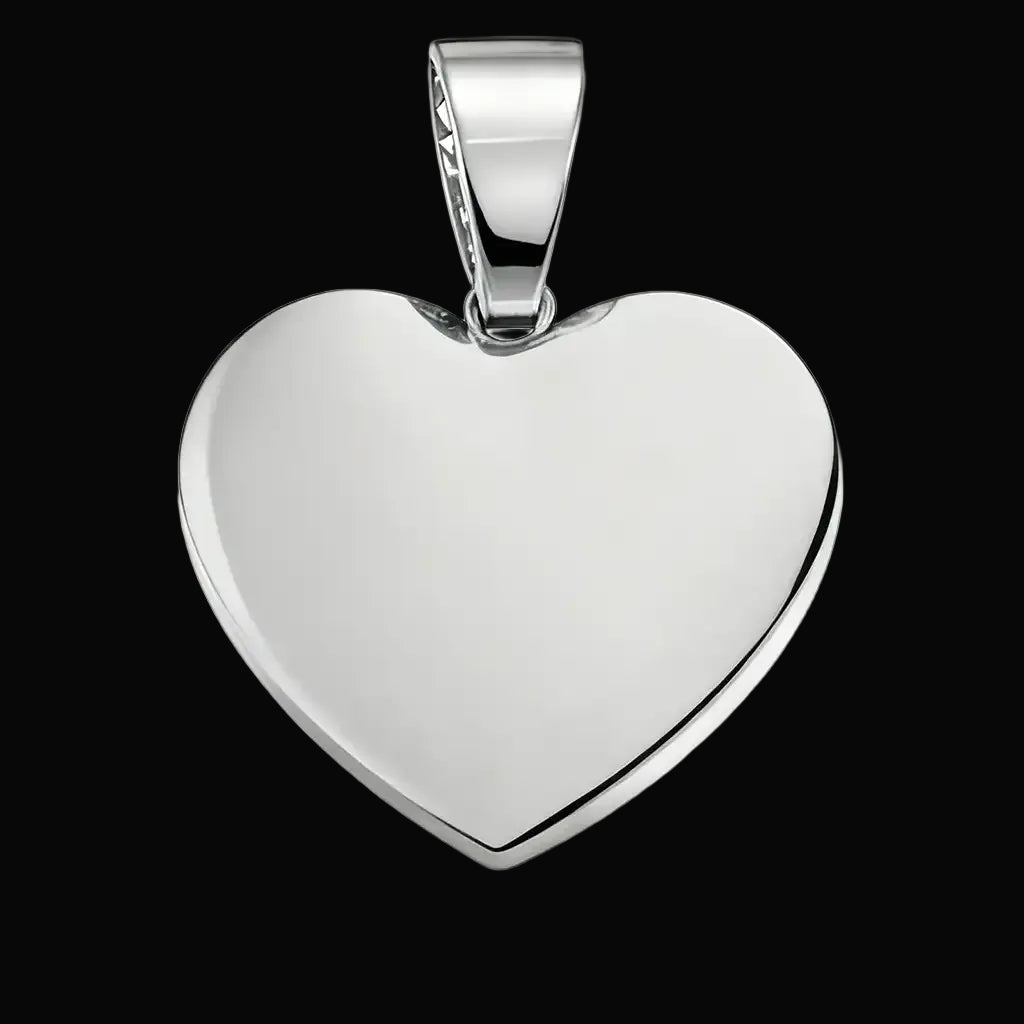 Personalized Heart Photo Pendant with Hinged Design