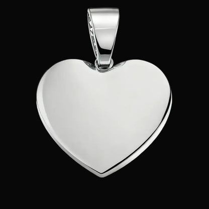 Personalized Heart Photo Pendant with Hinged Design