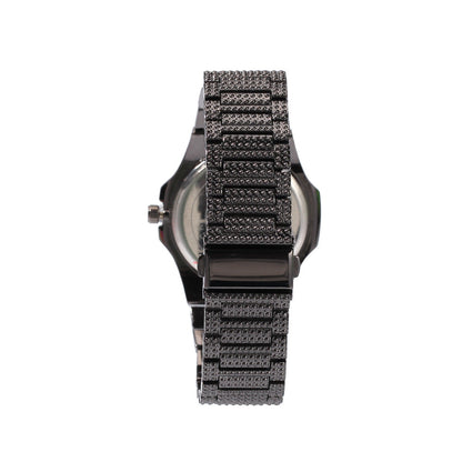 Fashionable Diamond-Encrusted Gypsophila Hip-Hop Watch