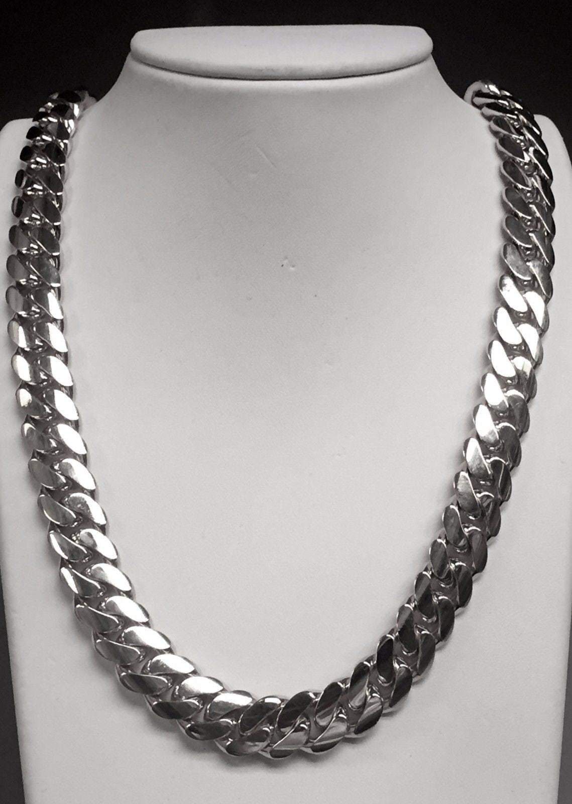 8/10/12/14mm Miami Cuban Chain Tap Clasp Necklace Bracelet