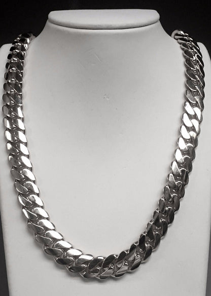 8/10/12/14mm Miami Cuban Chain Tap Clasp Necklace Bracelet