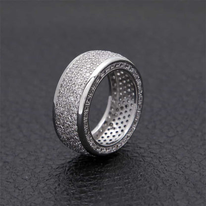 New Micro Pavé Full Diamond Hip-Hop Ring