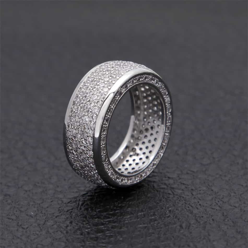 New Micro Pavé Full Diamond Hip-Hop Ring