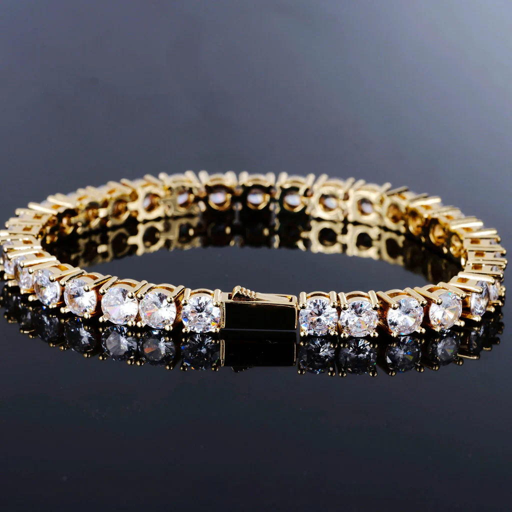 Tennis Bracelet in 18k Gold - 5mm