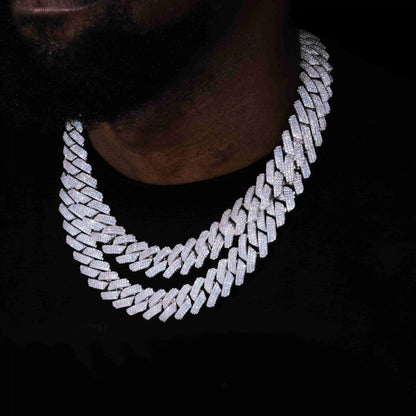 19mm Iced Prong Cuban Chain