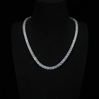 5mm  18K Gold-Plated Iced AAA CZ BlingBling Tennis Chain Single Row